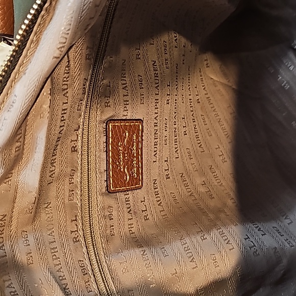 Ralph Lauren Green Bag Purse - Picture 9 of 13